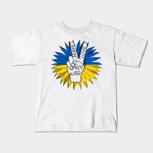 Peace for Ukraine Kids T-Shirt